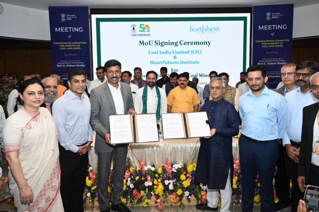 Coal India, SCCL, and Heartfulness Join Hands for Sustainable Mine Restoration